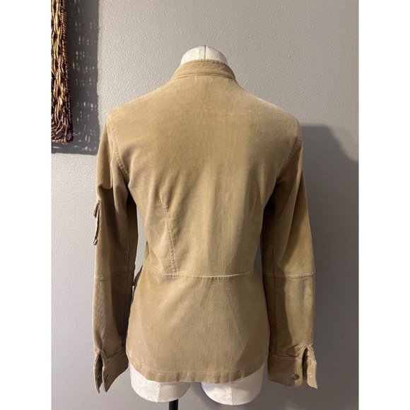 Anthropologie Ruth Corduroy Jacket Camel Brown 4 Small Stretch Cotton - Picture 3 of 11